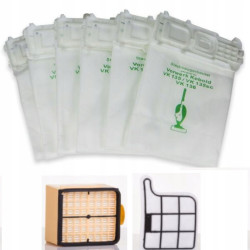 ZESTAW WORKI DO VORWERK KOBOLD VK135/136 + FILTR HEPA + SILNIKA VK135 VK136